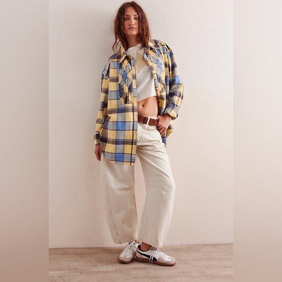 55-Free People We The Free Layla Plaid Shirt - Picture 5 of 5